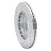 E-Line Drilled & Slotted Silver Brake Rotor, 1983-1985 Renault, Position: Front Right - image 2