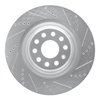 E-Line Drilled & Slotted Silver Brake Rotor, 2012-2021 Tesla, Position: Rear Right - image 4