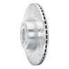 E-Line Drilled & Slotted Silver Brake Rotor, Fits Select Tesla, Position: Front Left - image 1