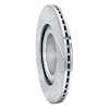E-Line Drilled & Slotted Silver Brake Rotor, Fits Select Tesla, Position: Front Right - image 1