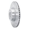 E-Line Drilled & Slotted Silver Brake Rotor, Fits Select Tesla, Position: Front Right - image 2