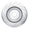 E-Line Drilled & Slotted Silver Brake Rotor, Fits Select Tesla, Position: Front Right - image 3