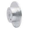 E-Line Drilled & Slotted Silver Brake Rotor, 1967-1972 Volvo, Position: Front Left - image 2