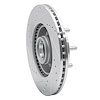 E-Line Drilled & Slotted Silver Brake Rotor, 1982-1987 Volvo, Position: Front Right - image 1