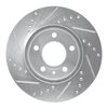 E-Line Drilled & Slotted Silver Brake Rotor, 1982-1990 Volvo, Position: Front Right - image 4