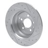 E-Line Drilled & Slotted Silver Brake Rotor, 1996-2004 Volvo, Position: Rear Left - image 2