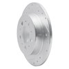 E-Line Drilled & Slotted Silver Brake Rotor, 1995-1997 Volvo, Position: Rear Left - image 3