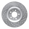 E-Line Drilled & Slotted Silver Brake Rotor, 1998-2004 Volvo, Position: Front Left - image 2