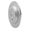 E-Line Drilled & Slotted Silver Brake Rotor, 1998-2000 Volvo, Position: Rear Left - image 1