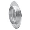 E-Line Drilled & Slotted Silver Brake Rotor, 1998-2000 Volvo, Position: Rear Right - image 3