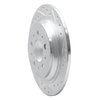 E-Line Drilled & Slotted Silver Brake Rotor, 1998-2000 Volvo, Position: Rear Right - image 4