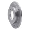 E-Line Drilled & Slotted Silver Brake Rotor, 2000-2007 Fits Multiple Makes/Models, Position: Rear Right - image 2