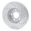 E-Line Drilled & Slotted Silver Brake Rotor, 1999-2009 Volvo, Position: Front Left - image 4