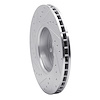 E-Line Drilled & Slotted Silver Brake Rotor, 1999-2009 Volvo, Position: Front Right - image 1