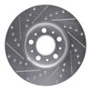 E-Line Drilled & Slotted Silver Brake Rotor, 1999-2009 Volvo, Position: Front Right - image 4