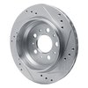 E-Line Drilled & Slotted Silver Brake Rotor, 2000-2000 Volvo, Position: Rear Left - image 4