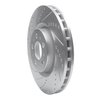 E-Line Drilled & Slotted Silver Brake Rotor, 2004-2007 Volvo, Position: Front Left - image 4