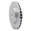 E-Line Drilled & Slotted Silver Brake Rotor, 2004-2007 Volvo, Position: Rear Left - image 4