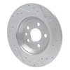E-Line Drilled & Slotted Silver Brake Rotor, 2007-2018 Volvo, Position: Rear Left - image 2