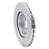 E-Line Drilled & Slotted Silver Brake Rotor, 2007-2016 Volvo, Position: Front Right - image 1