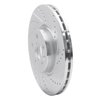 E-Line Drilled & Slotted Silver Brake Rotor, 2007-2016 Volvo, Position: Front Right - image 3