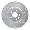 E-Line Drilled & Slotted Silver Brake Rotor, 2007-2016 Volvo, Position: Front Right - image 4