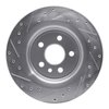 E-Line Drilled & Slotted Silver Brake Rotor, 2007-2015 Volvo, Position: Rear Right - image 4