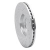 E-Line Drilled & Slotted Silver Brake Rotor, 2003-2009 Volvo, Position: Front Right - image 2