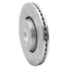 E-Line Drilled & Slotted Silver Brake Rotor, 2003-2009 Volvo, Position: Front Right - image 3