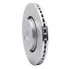 E-Line Drilled & Slotted Silver Brake Rotor, 2003-2009 Volvo, Position: Front Left - image 2