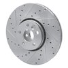 E-Line Drilled & Slotted Silver Brake Rotor, 2010-2016 Volvo, Position: Front Left - image 4