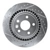 E-Line Drilled & Slotted Silver Brake Rotor, 2010-2017 Volvo, Position: Rear Left - image 3
