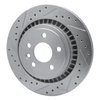 E-Line Drilled & Slotted Silver Brake Rotor, 2010-2017 Volvo, Position: Rear Left - image 4