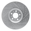 E-Line Drilled & Slotted Silver Brake Rotor, 2003-2014 Volvo, Position: Front Left - image 2
