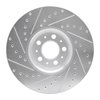 E-Line Drilled & Slotted Silver Brake Rotor, 2003-2014 Volvo, Position: Front Right - image 2
