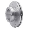 E-Line Drilled & Slotted Silver Brake Rotor, 1994-2010 UD, Position: Front Left - image 2