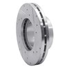 E-Line Drilled & Slotted Silver Brake Rotor, 1994-2010 UD, Position: Front Left - image 4
