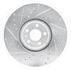 E-Line Drilled & Slotted Silver Brake Rotor, Fits Select Fits Multiple Makes/Models, Position: Front Right - image 3