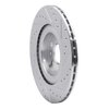 E-Line Drilled & Slotted Silver Brake Rotor, Fits Select Volvo, Position: Rear Left - image 4
