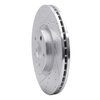 E-Line Drilled & Slotted Silver Brake Rotor, 2016-2017 Volvo, Position: Front Left - image 2