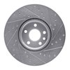 E-Line Drilled & Slotted Silver Brake Rotor, 2016-2017 Volvo, Position: Front Left - image 4