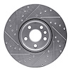 E-Line Drilled & Slotted Silver Brake Rotor, 2016-2017 Volvo, Position: Front Right - image 1