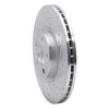 E-Line Drilled & Slotted Silver Brake Rotor, 2016-2017 Volvo, Position: Front Right - image 4