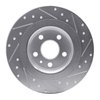 E-Line Drilled & Slotted Silver Brake Rotor, Fits Select Volvo, Position: Rear Left - image 2