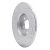 E-Line Drilled & Slotted Silver Brake Rotor, Fits Select Volvo, Position: Rear Right - image 3