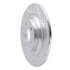 E-Line Drilled & Slotted Silver Brake Rotor, Fits Select Volvo, Position: Rear Right - image 4