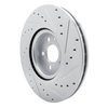 E-Line Drilled & Slotted Silver Brake Rotor, Fits Select Volvo, Position: Front Left - image 4
