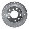 E-Line Drilled & Slotted Silver Brake Rotor, 1969-1981 BMW, Position: Rear Left - image 2