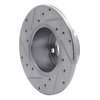 E-Line Drilled & Slotted Silver Brake Rotor, 1977-1983 BMW, Position: Front Right - image 3