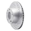 E-Line Drilled & Slotted Silver Brake Rotor, 1976-1982 BMW, Position: Front Right - image 3